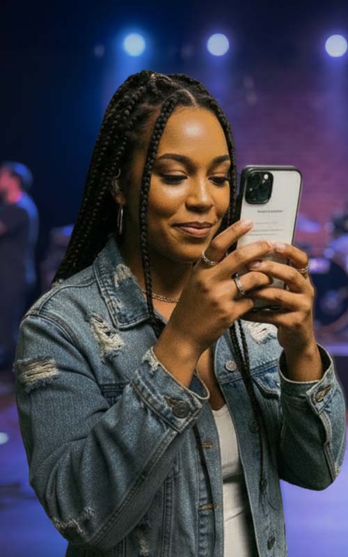 Artist recording content