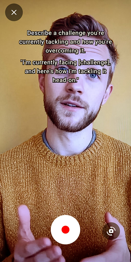 Teleprompter screenshot